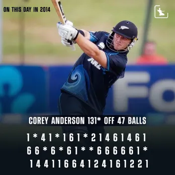 On this day: Corey Anderson hits 36-ball ODI century