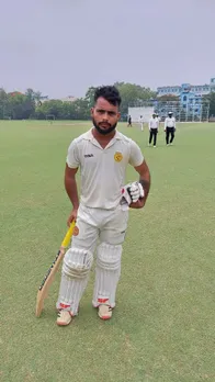 Bengal Cricket: Subham Chatterjee scores double hundred as Kalighat piles 533