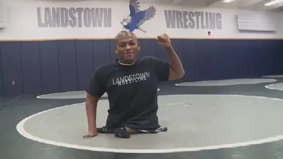 Adonis Lattimore, a teen from Virginia born without legs wins the state wrestling championship
