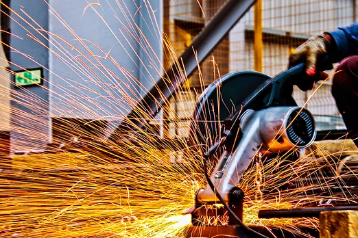 steel manufacture in factory