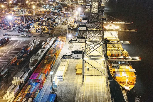 dockyard scene