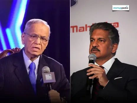 Infosys Founder NR Narayan Murthy & Anand Mahindra, Chairman, Mahindra Group.jpg