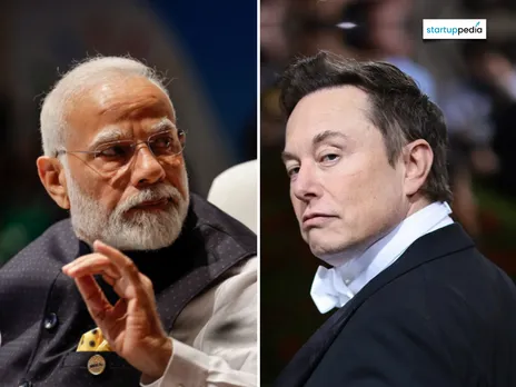 Indian PM Narendra Modi & Tesla Boss Elon Musk