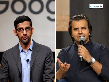 Google CEO Sundar Pichai & Ola CEO Bhavish Aggarwal