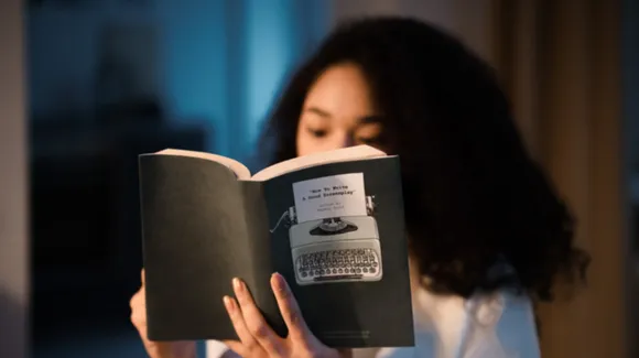 A girl reading book