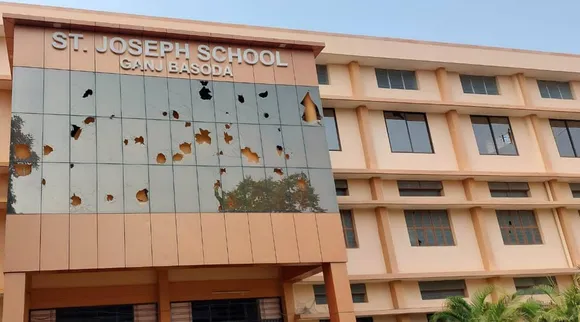 Catholic school vandalized by Hindutva groups, Catholic school in Madhya Pradesh vandalized by Hindu groups, VHP, Bajrang Dal, கத்தோலிக்க பள்ளியை சேதப்படுத்திய இந்துத்துவ கும்பல், மத்தியப் பிரதேசம், விஷ்வ இந்து பரிஷத், பஜ்ரங்தள், மத்தியப் பிரதேசம், இந்துத்துவ கும்பல், Madhya Pradesh, Hindu Groups, Catholic school vandalized