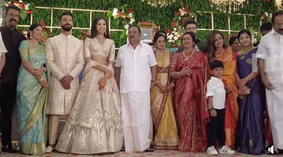 thamizhachi thangapandian daughter's marriage, mk alagiri participates thamizhachi thangapandian daughter's marriage, dmk, முக அழகிரி, தமிழச்சி தங்கபாண்டியன், தமிழச்சி தங்கபாண்டியன் மகள் திருமணம், முக அழகிரி பங்கேற்பு, திமுக விஐபிகள், dmk vips, mk mp thamizhachi thangapandian daughter's marriage, thangam thennarasu