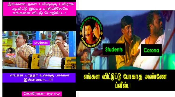 Corona bye bye tamil memes