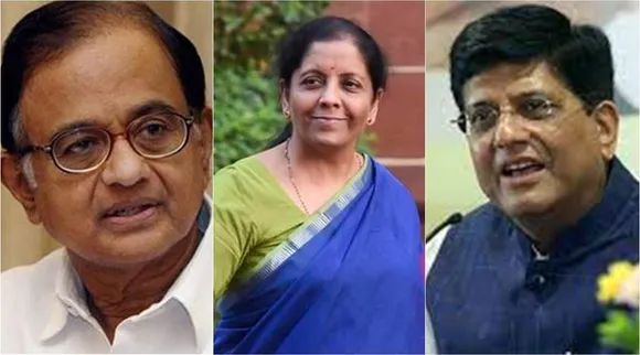 p chidambaram, nirmala seetharaman, Piyush Goyal, congress, bjp, Tamilnadu, Karnataka