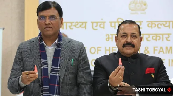 covid nasal vaccine launched, covid intranasal vaccine launched, bharat biotech covid vaccine, mansukh mandaviya, incovacc launched, jitendra singh