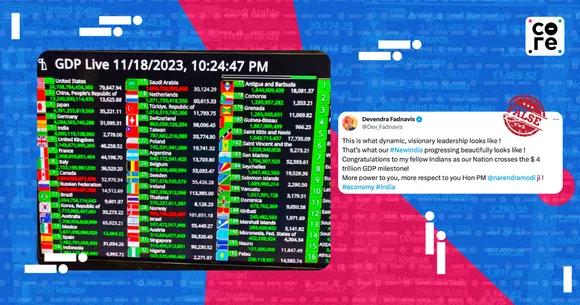 How False Claims Of India's GDP Touching $4 Trillion Went Viral