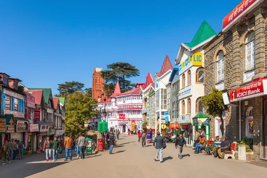 Mall road Shimla