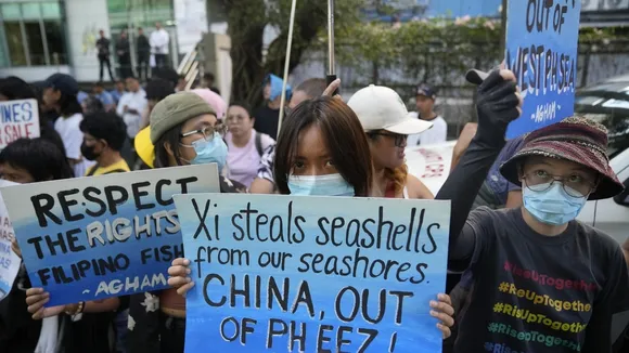 Philippine Activists Confront Chinese Coast Guard at Scarborough Shoal