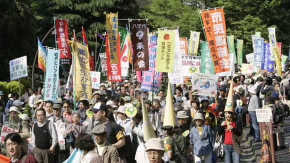 Thousands Rally in Tokyo to Defend Japan's Pacifist Constitution