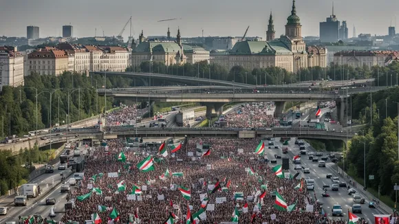 Activists Block Bridges in Warsaw and Other Cities in Global Pro-Palestinian Protests