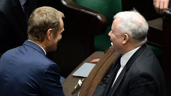 Kaczyński Accuses Tusk of EU Control Plot, Tusk Retaliates with Putin Comparison