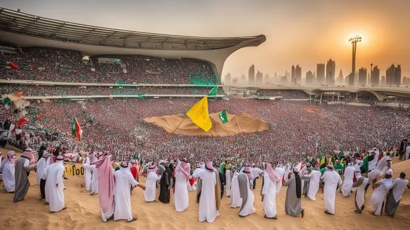 Fans Gather at Fan Zone in Saudi Arabia Ahead of AFC Champions League  Match