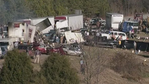 Deadly 99-Vehicle Pile-Up on Tennessee Interstate