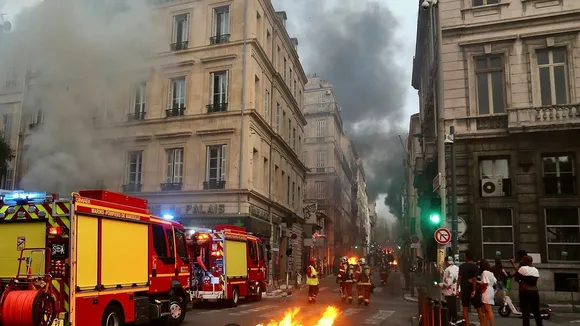 Significant Fire Rages in Northern Marseille, France