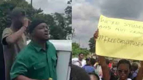 University Students in Ibadan Protest EFCC's Arbitrary Arrests