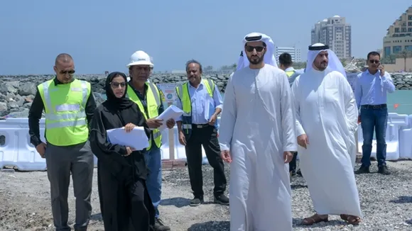 Ajman Corniche Development Project Progresses with Coastal Protection Measures and Beachfront Expansion