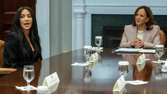 Kim Kardashian Joins VP Harris at White House for Criminal Justice Reform Roundtable