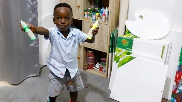 Ghanaian Toddler Sets Record as World's Youngest Male Artist