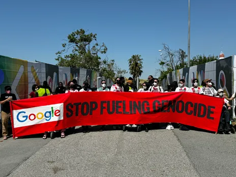 Gaza Protesters Block Entrance to Google I/O Conference Over Israeli Military Contracts