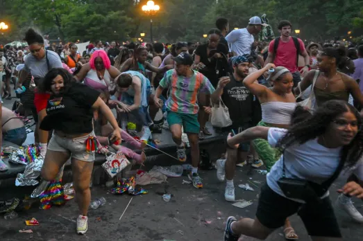 Massive Brawl Erupts at Washington Square Park During NYC Pride Celebrations, Leaving Multiple Injured