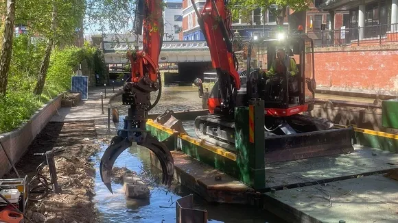 Repair Work Commences on Collapsed Section of Nottingham & Beeston Canal Wall