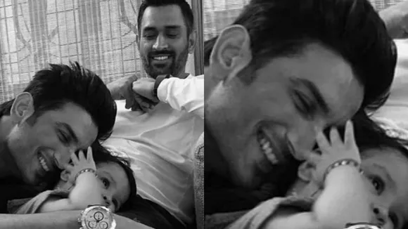 Viral Photo of Sushant Singh Rajput and MS Dhoni's Daughter Evokes Emotional Responses