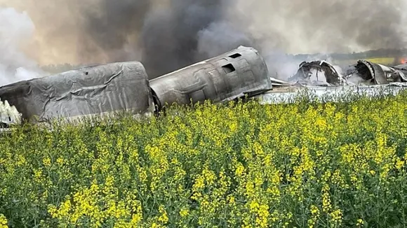 Russian Tu-22M3 Bomber Crashes in Stavropol Region, Pilots Eject