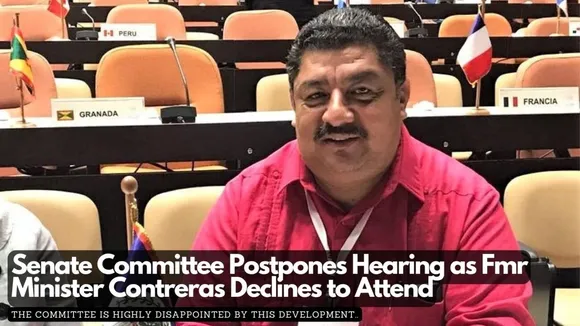 Former Belize Minister Erwin Contreras Refuses Senate Committee Appearance Over Controversial Agreement