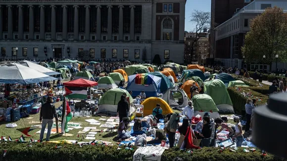 Columbia University Threatens Suspension for Students Who Refuse to Leave Protest Encampment