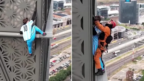 Polish Climber Marcin Banot Arrested While Scaling Buenos Aires Skyscraper in Messi shirt