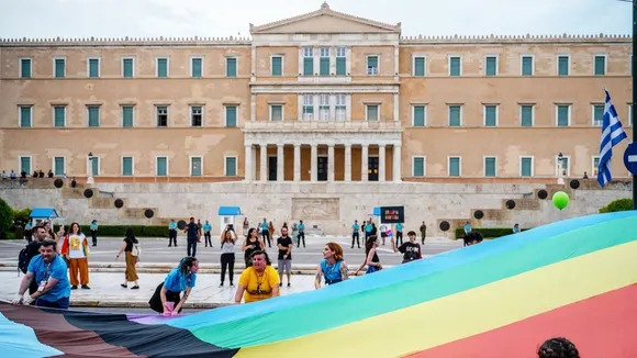 Rainbow Appears Over Athens as Greece Braces for Stormy Week