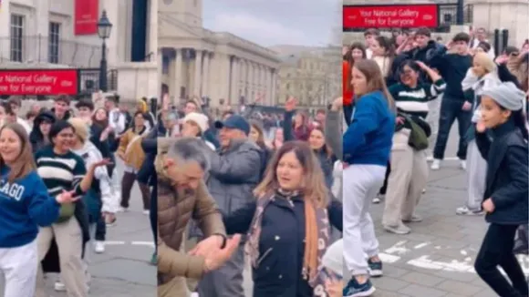 London Crowd Dances to Bollywood Hit 'London Thumakda' in Trafalgar Square