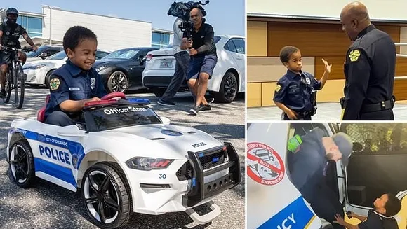 4-Year-Old Battling Kidney Disease Becomes Honorary Orlando Police Officer for a Day