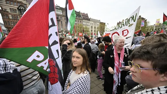 Greta Thunberg Joins Pro-Palestinian Protest Against Israel's Eurovision Participation