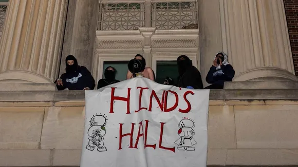 Columbia University Students Occupy Hamilton Hall in Protest, Renaming it 'Hind's Hall'