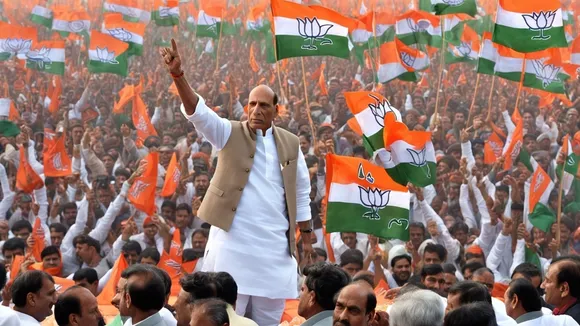 Rajnath Singh Predicts Demise of Congress and Samajwadi Party, Touts BJP Achievements at Agra Rally