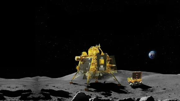 ISRO Captures High-Resolution Images of Chandrayaan-3's Vikram Lander and Pragyan Rover on Moon's Surface