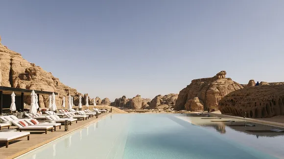 Contrasting Cultures Collide at Saudi Arabia's Luxury Desert Retreat