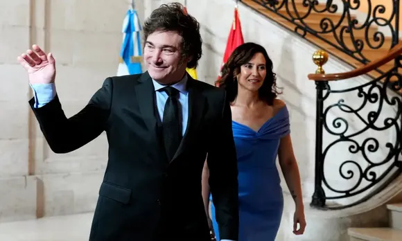 Argentine President Javier Milei Receives Enthusiastic Welcome from Spanish Far-Right, Snubbed by Government and Royals