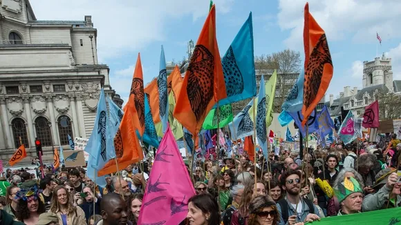 XR Extinction Rebellion Activists Demand End to Fossil Fuel Subsidies in Madrid Protest