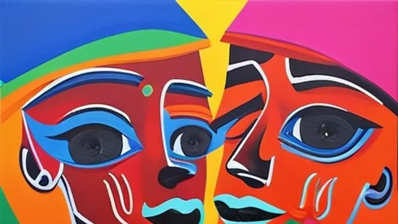 Dennis de Caires Showcases Vibrant Polychromatic Paintings in 'Wuh Part You Is?'