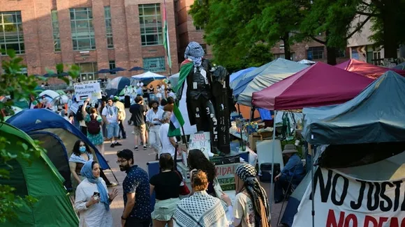 Pro-Palestine Protesters Disrupt the University of Michigan Graduation Ceremony