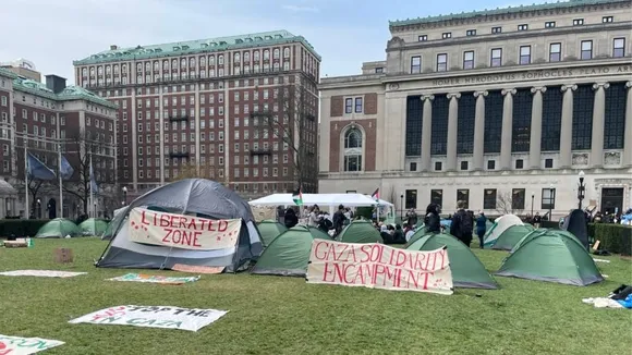 Columbia University Suspends Students Protesting Israel-Gaza War