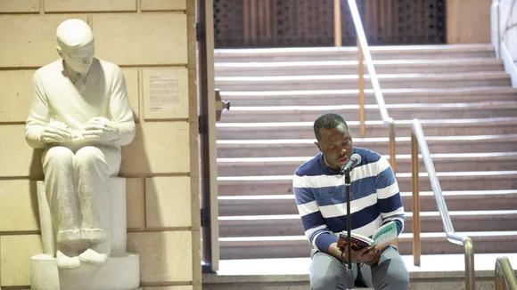 Nigerian Poet Romeo Oriogun Captivates Audience at Iowa Reading