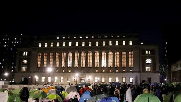 Columbia University Suspends Students Participating in Pro-Palestine Encampment Protest